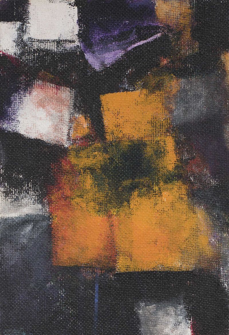 Composition in orange and black
